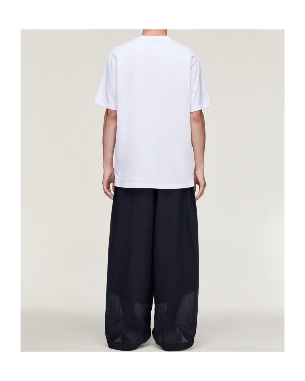 Y-3 White Gfx Short Sleeved Crewneck T-Shirt for men