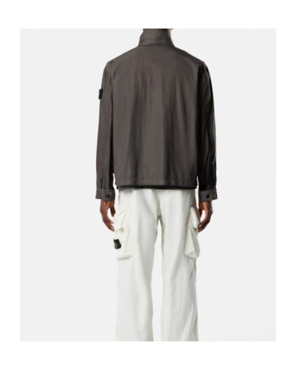 Stone Island Brown Pocket Detailed Hooded Jacket for men