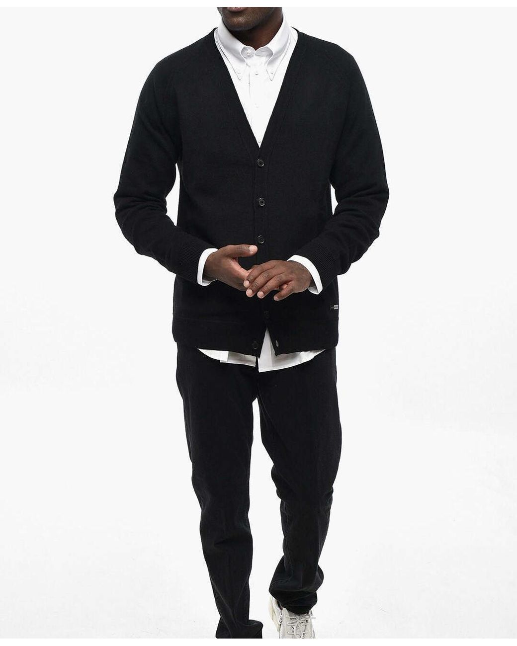 DSquared² Black Patch Pocket Cardigan for men