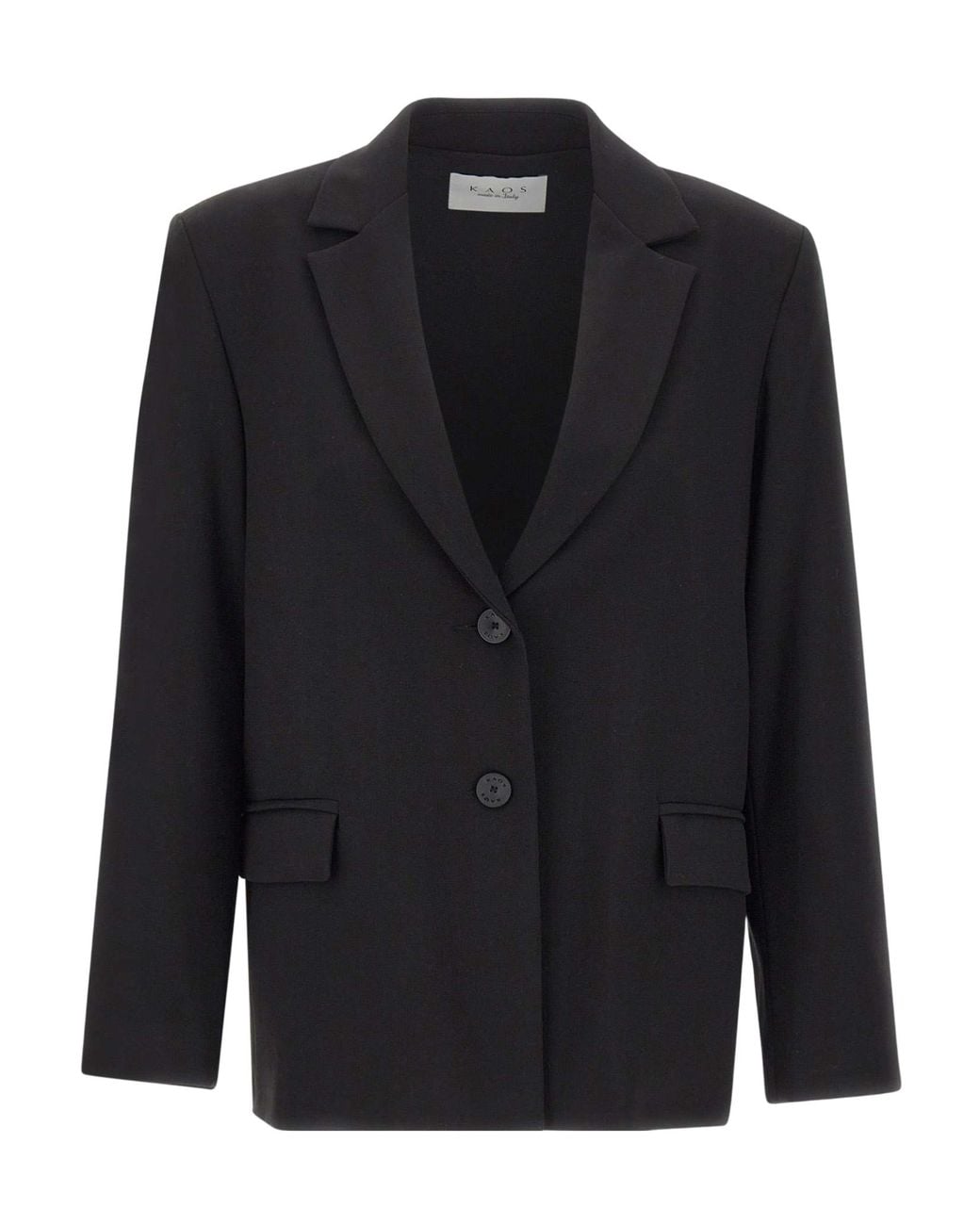 Kaos Blue Single-Breasted Blazer