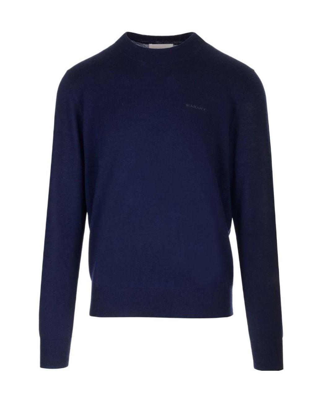 Isabel Marant Blue Crewneck Knitted Jumper for men