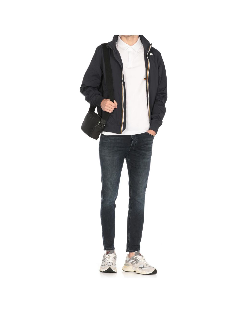 K-Way Blue Amaury Zip-Up Jacket for men
