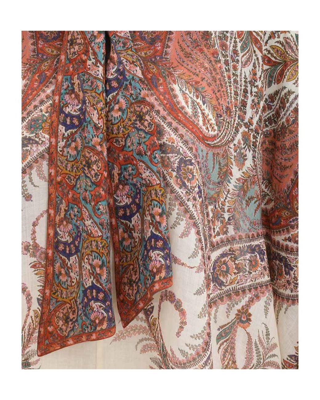 Zimmermann Brown Rhiannon Tie Neck Blouse