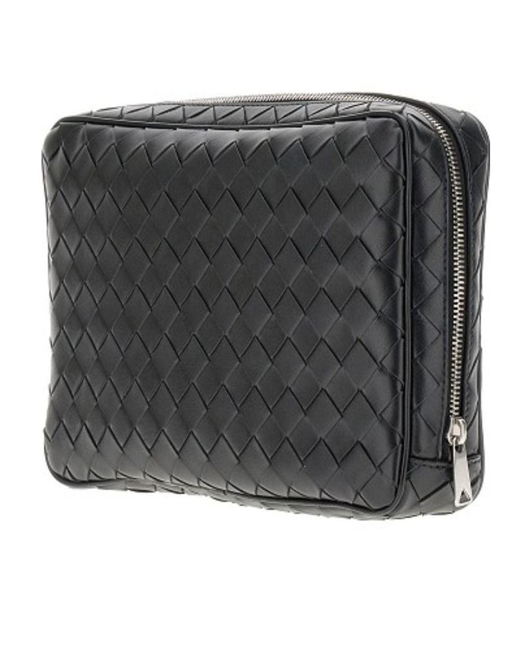 Bottega Veneta Black Intrecciato Large Organizer for men