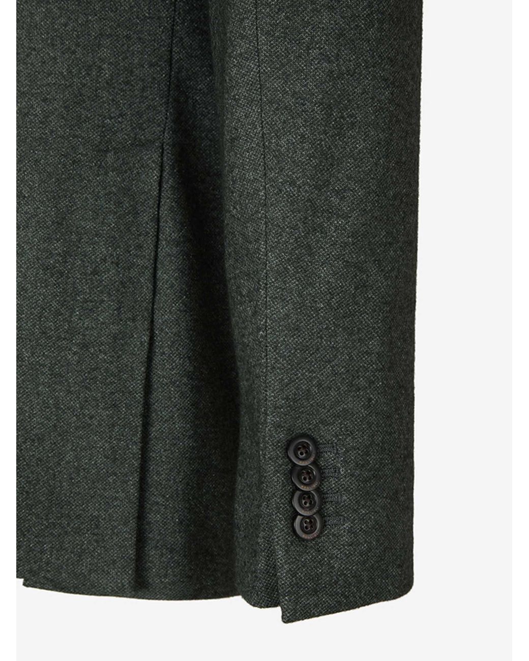 Boglioli Green Wool And Cotton Blazer for men
