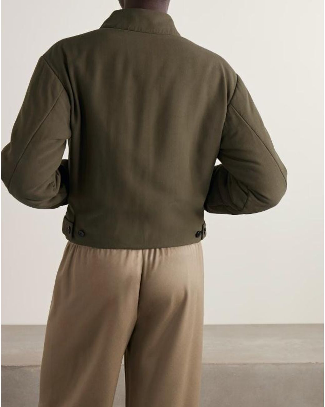 The Row Green Nerys Bomber Jacket