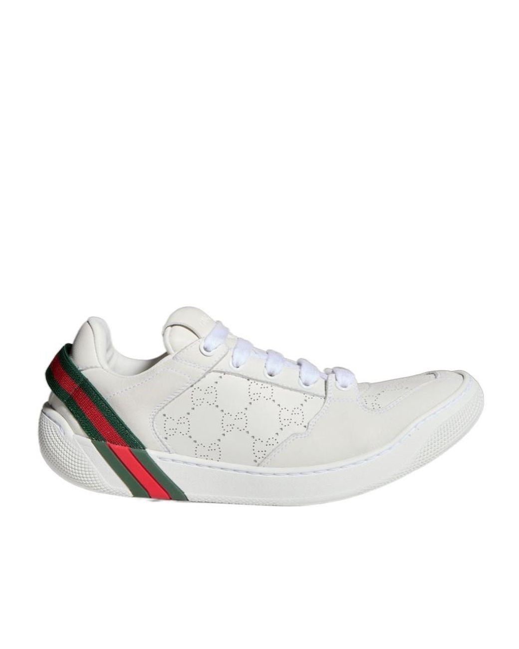 Gucci White Screener Sneaker