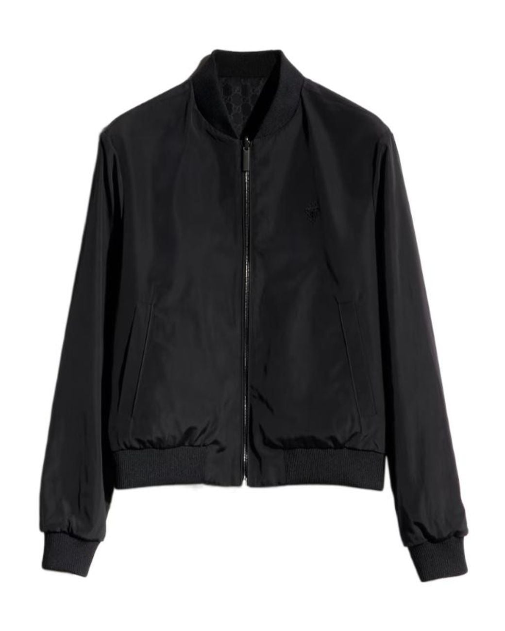 Gucci Black Gg Reversible Blouson Jacket for men
