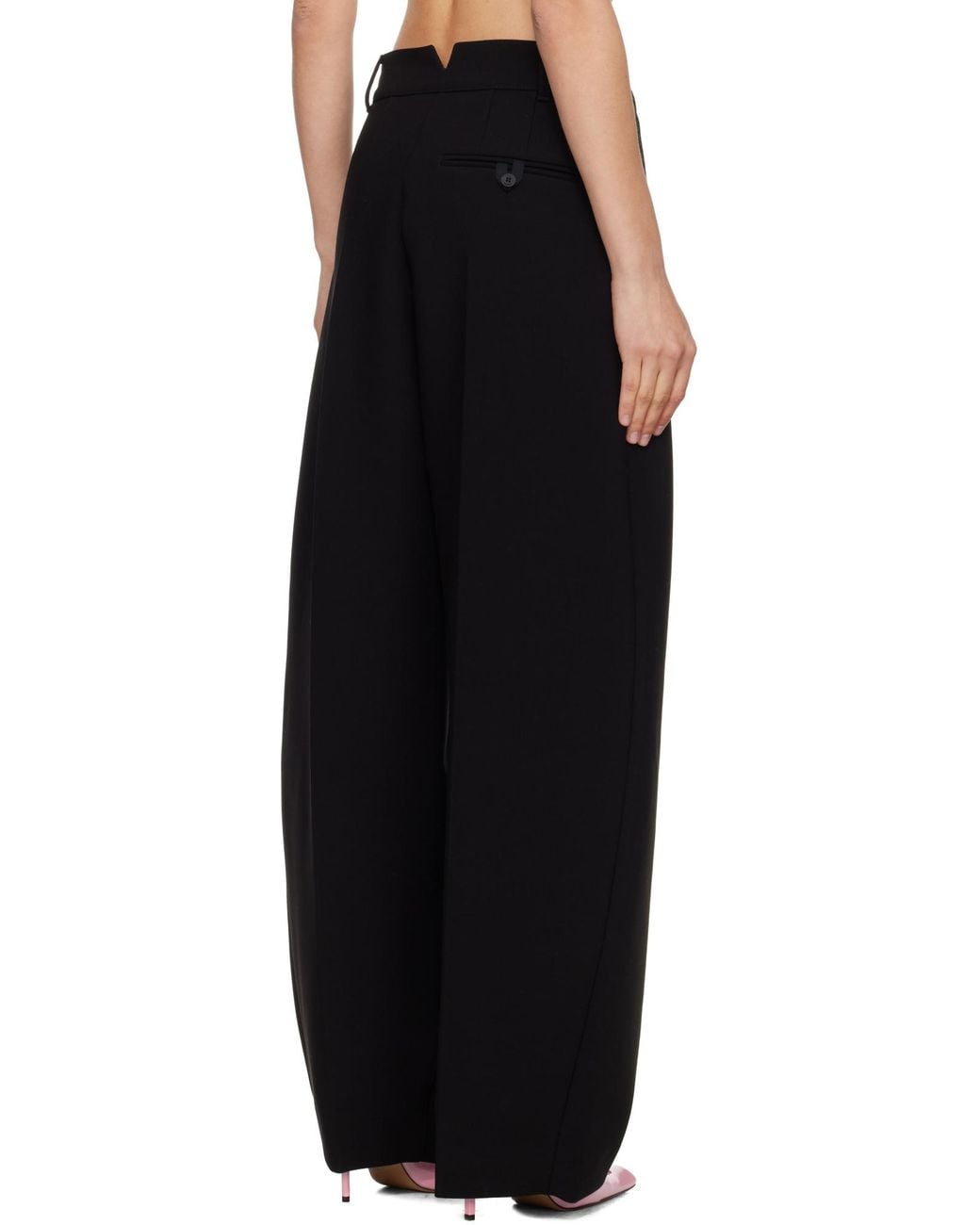 Jacquemus Black The Ovalo Trousers