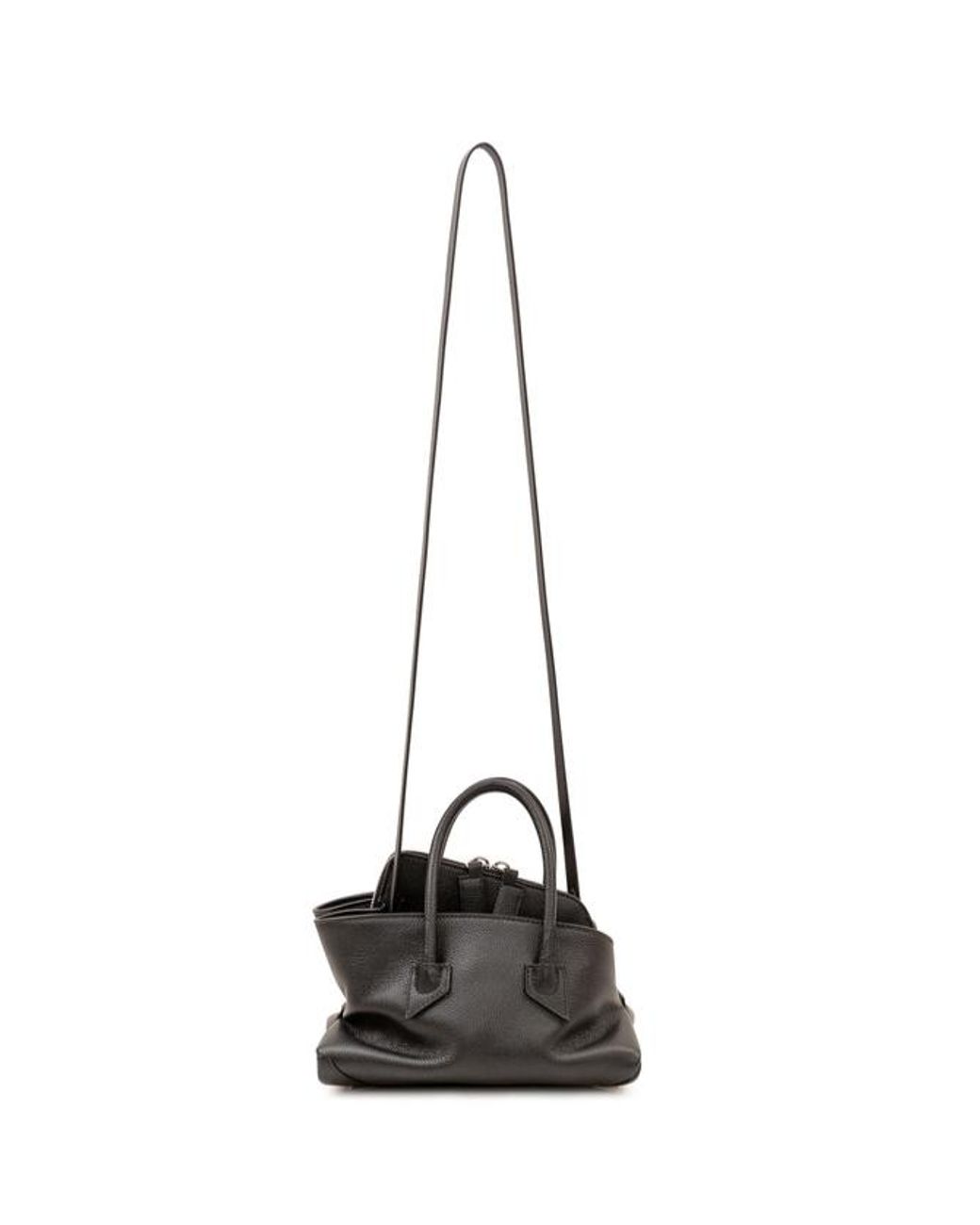 The Attico Black The La Passeggiata Mini Top Handle Bag