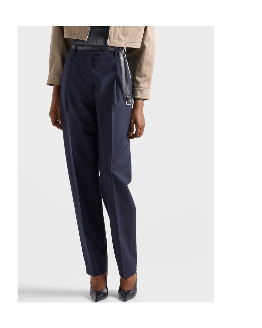 Prada Blue Light Mohair Pants