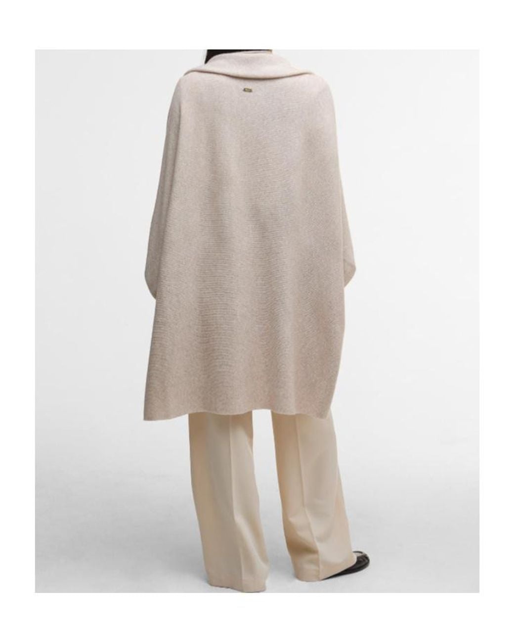 Barbour Natural Tabitha Fringe Detailed Cape