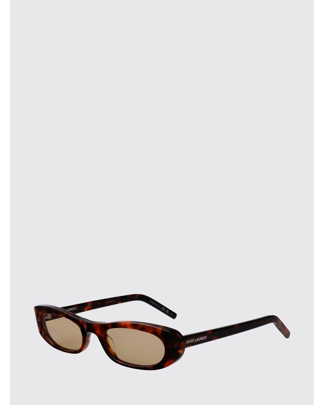 Saint Laurent White Cat-Eye Frame Sunglasses