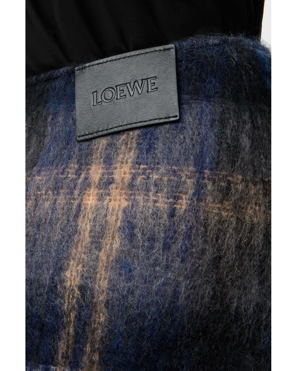 Loewe Blue Checked Skirt