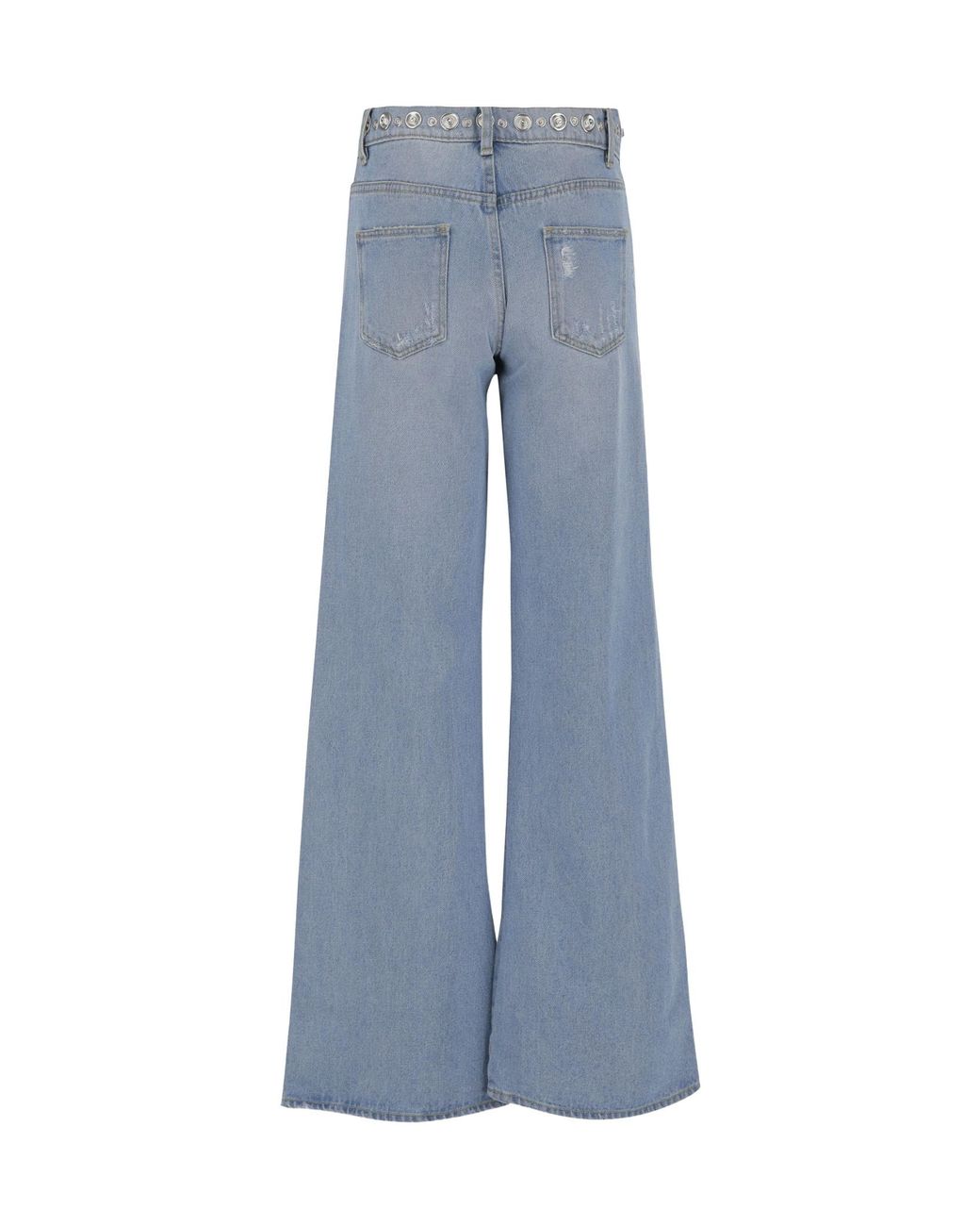 Coperni Blue Studded High-Rise Jeans