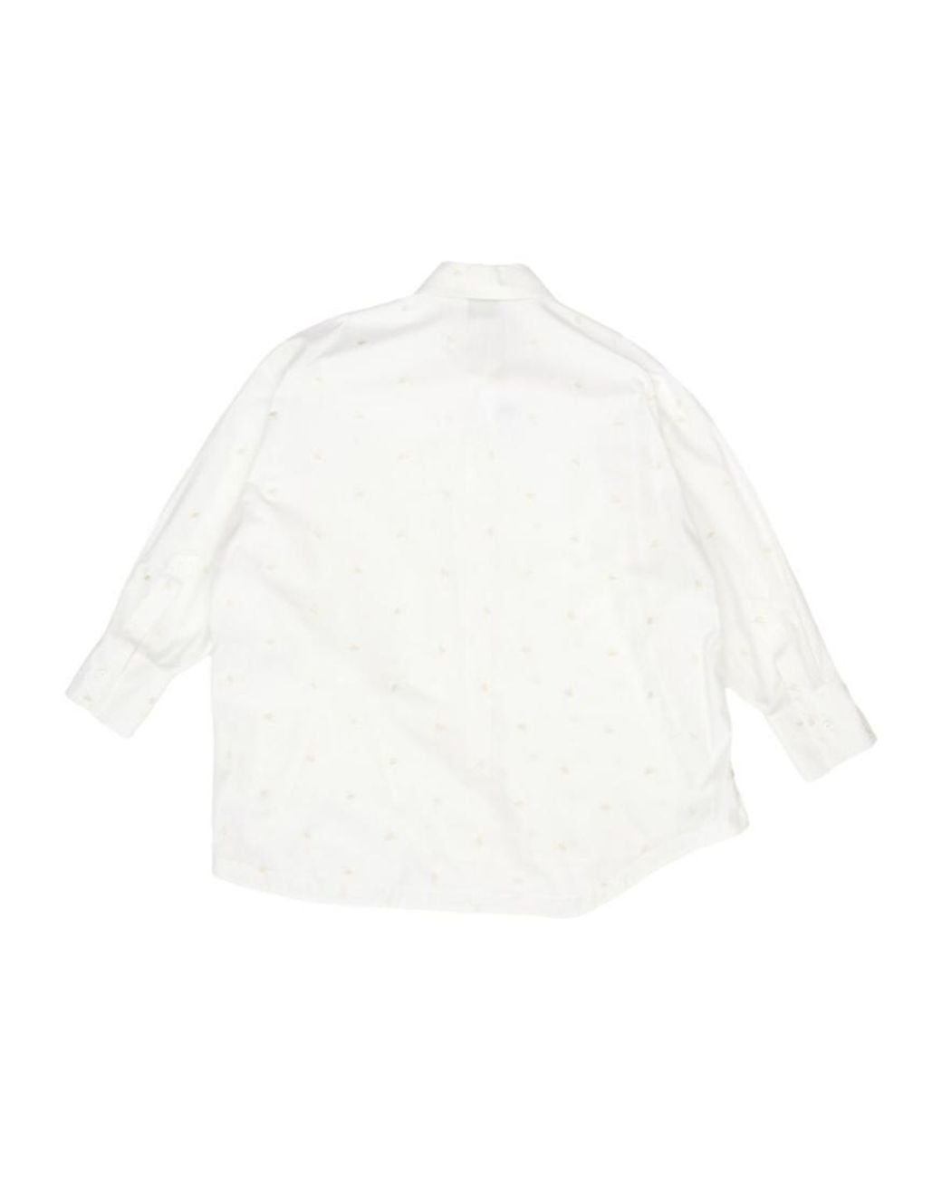 The Attico White The Asymmetric Oversized Shirt