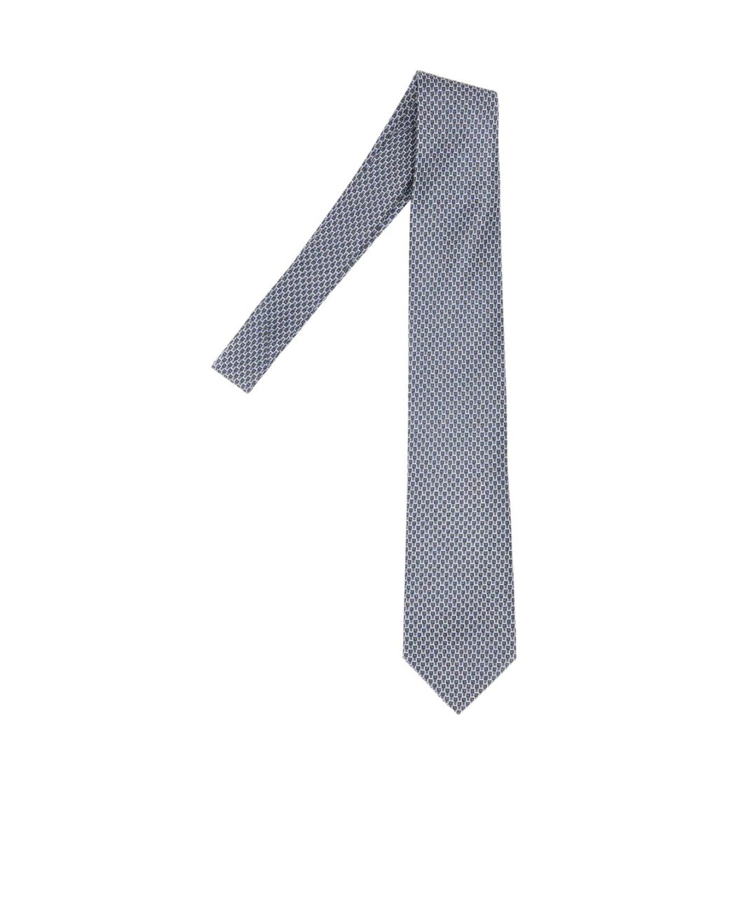 Brioni Gray Embroidered Tie for men