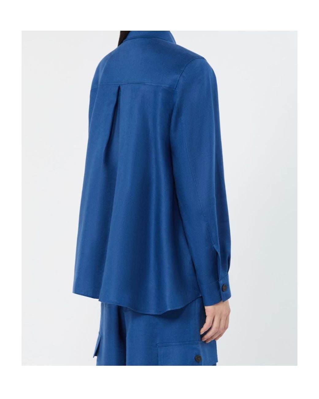 Weekend by Maxmara Blue Pomposa Button-Up Shirt