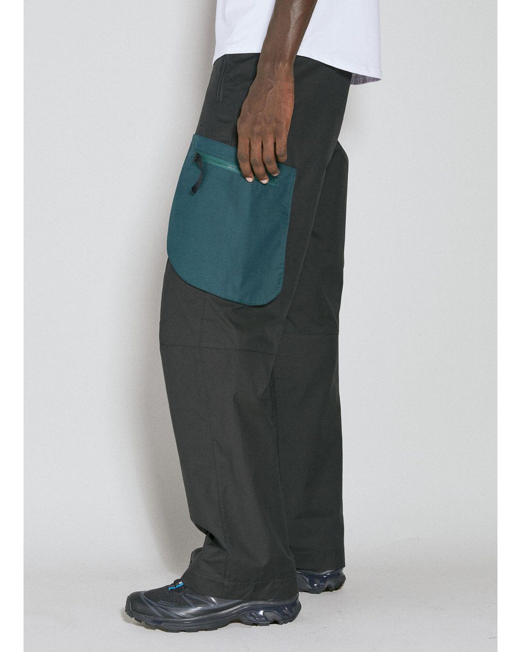 District Vision Gray Contrast Pocket Utility Pants for men