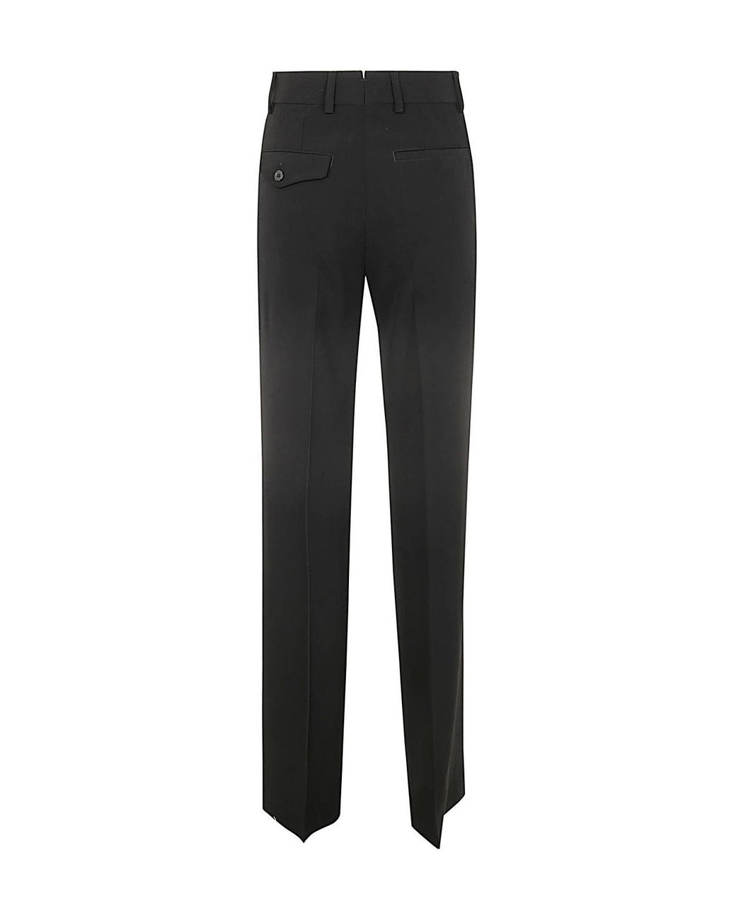 Ann Demeulemeester Black Straight-Leg Trousers