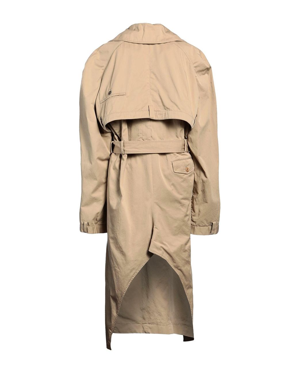 Balenciaga Natural Long Stylish Trench Coat
