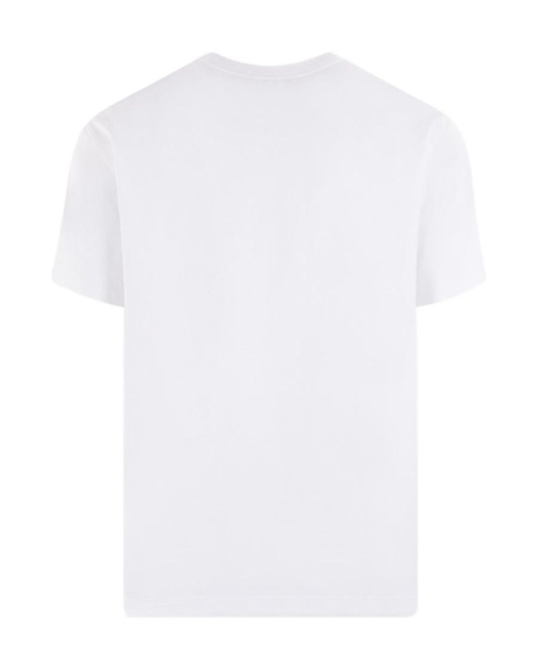 McQueen White Logo Printed Crewneck T-Shirt for men