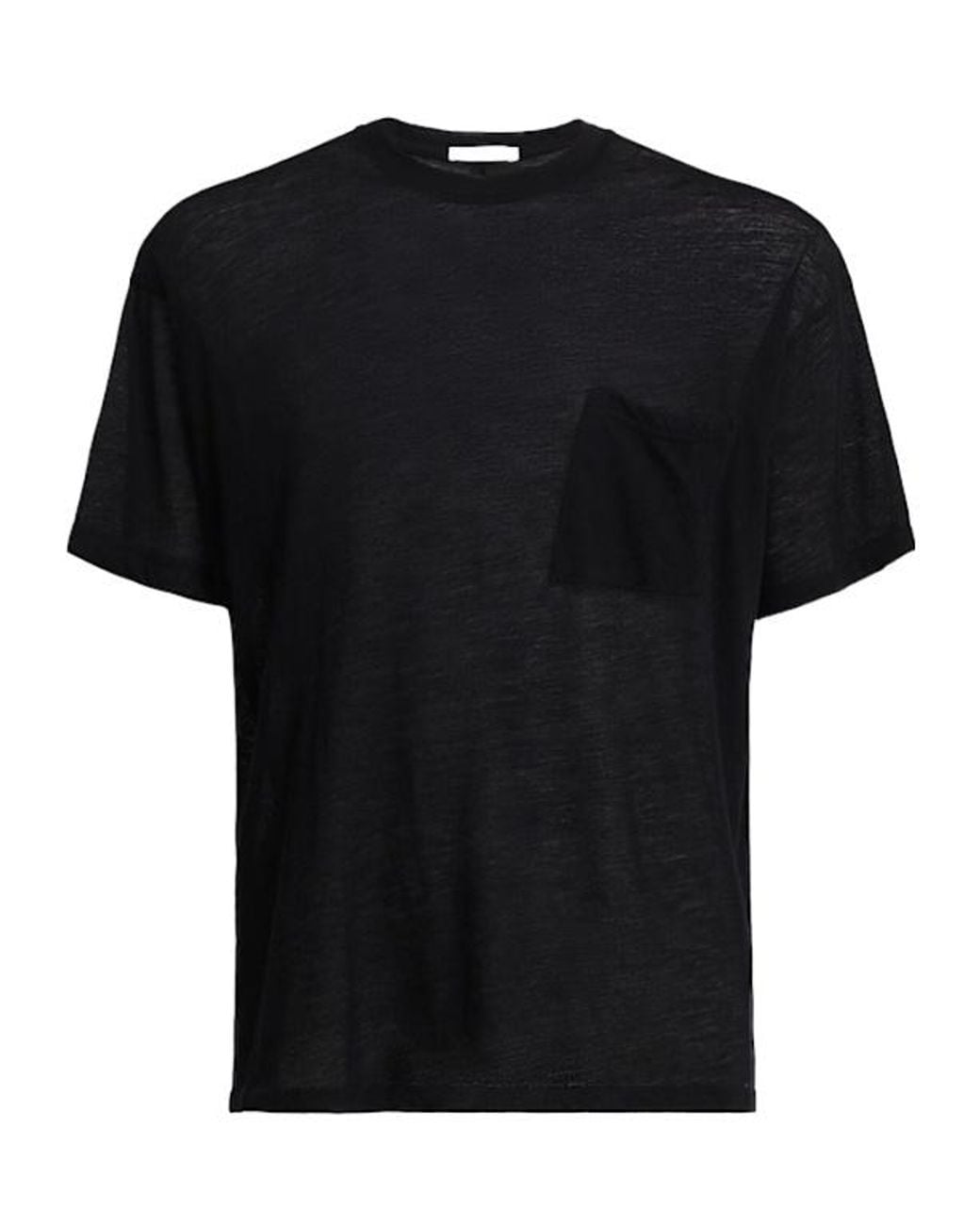 The Row Black Niels Wool Cashmere T-Shirt for men