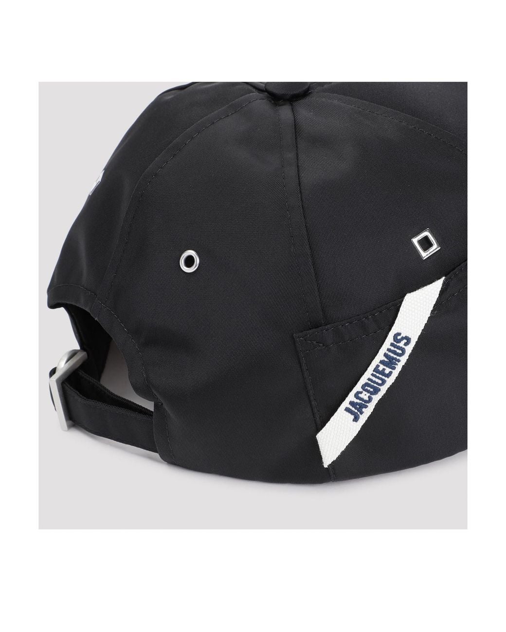 Jacquemus Black La Casquette Ovalie Curved Peak Cap