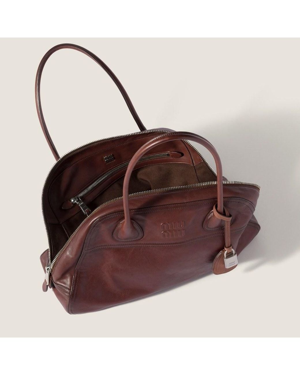 Miu Miu Brown Vivant Leather Bag