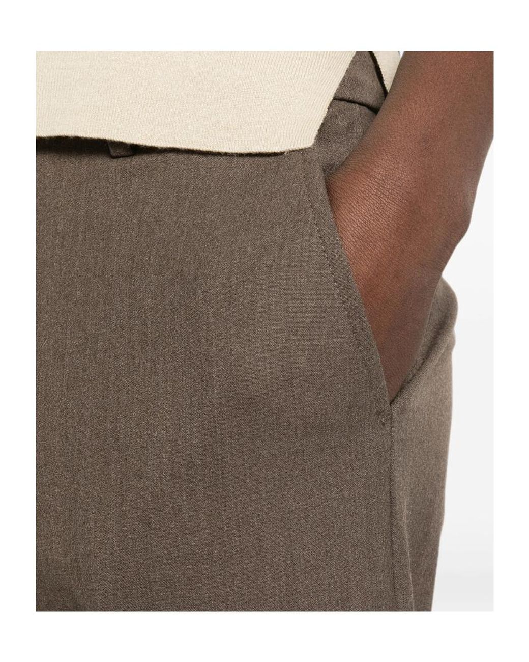 Berwich Gray Straight-Leg Casual Pants