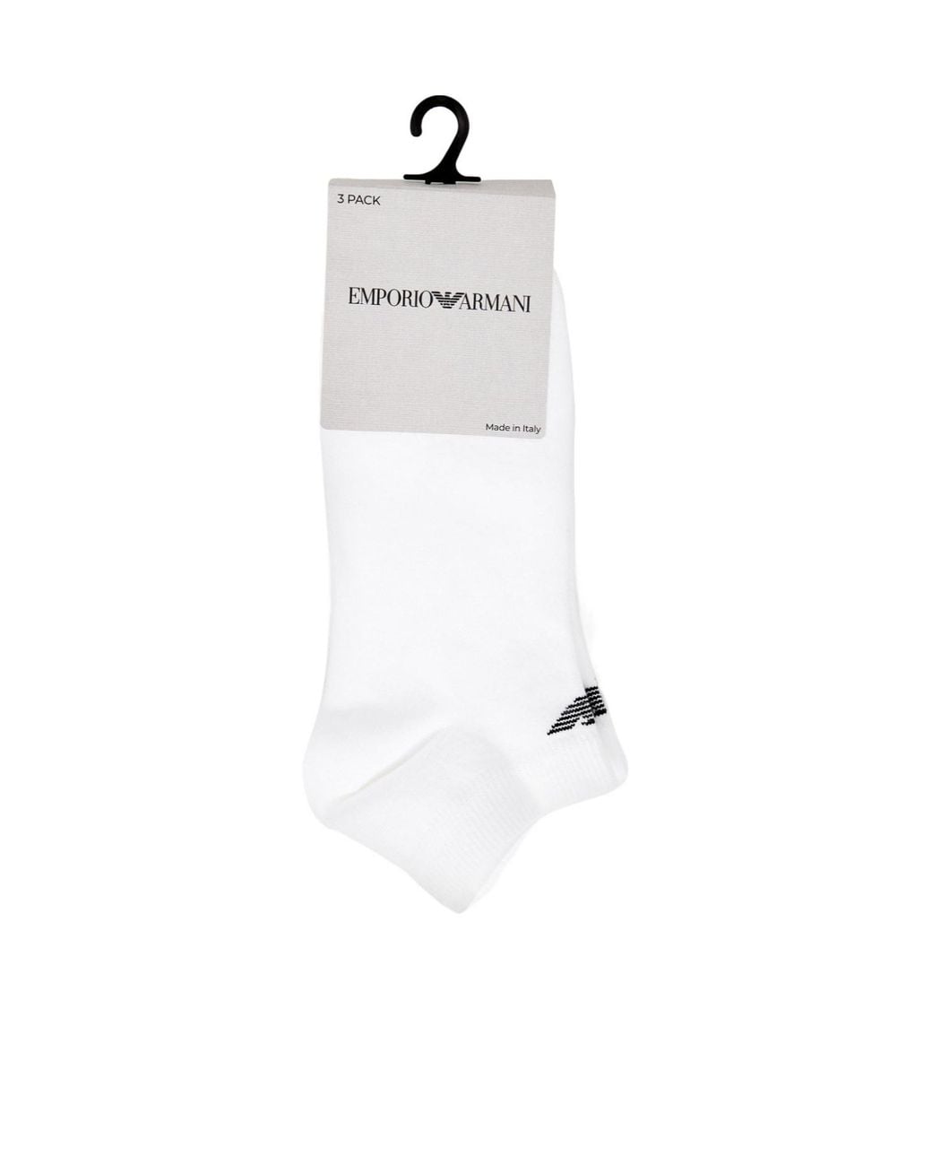 Emporio Armani White Trainer Socks for men