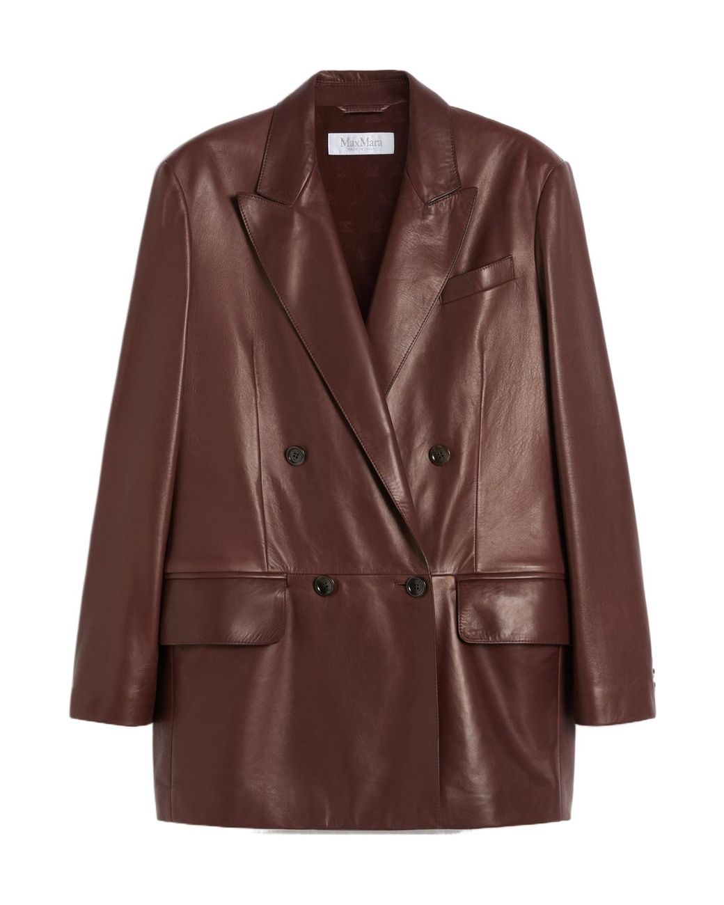 Max Mara Brown Duse Double-Breasted Blazer