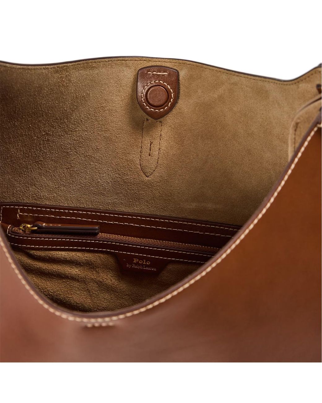 Polo Ralph Lauren Brown Logo Shoulder Bag