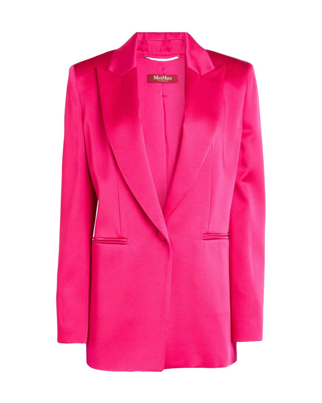 Max Mara Pink Satin Blazer