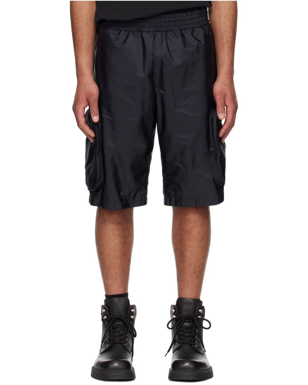 Moncler Blue X Mercedes-Benz By Nigo Packable Bermuda Shorts for men