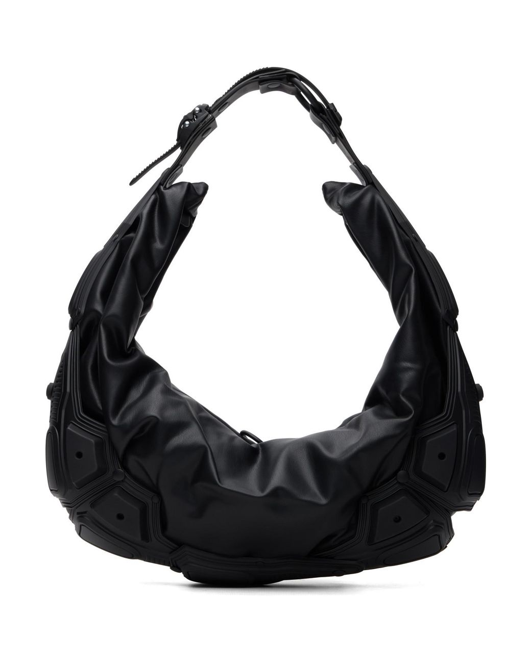 Innerraum Black Half-Moon Shoulder Bag for men