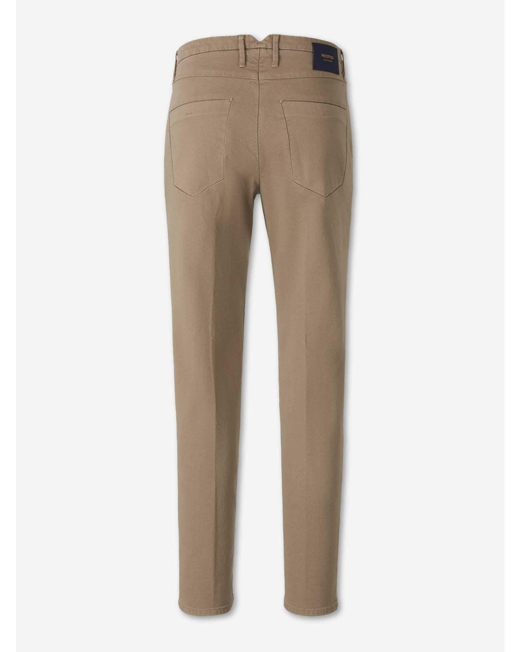 Incotex Natural Pleated-Detail Trousers for men