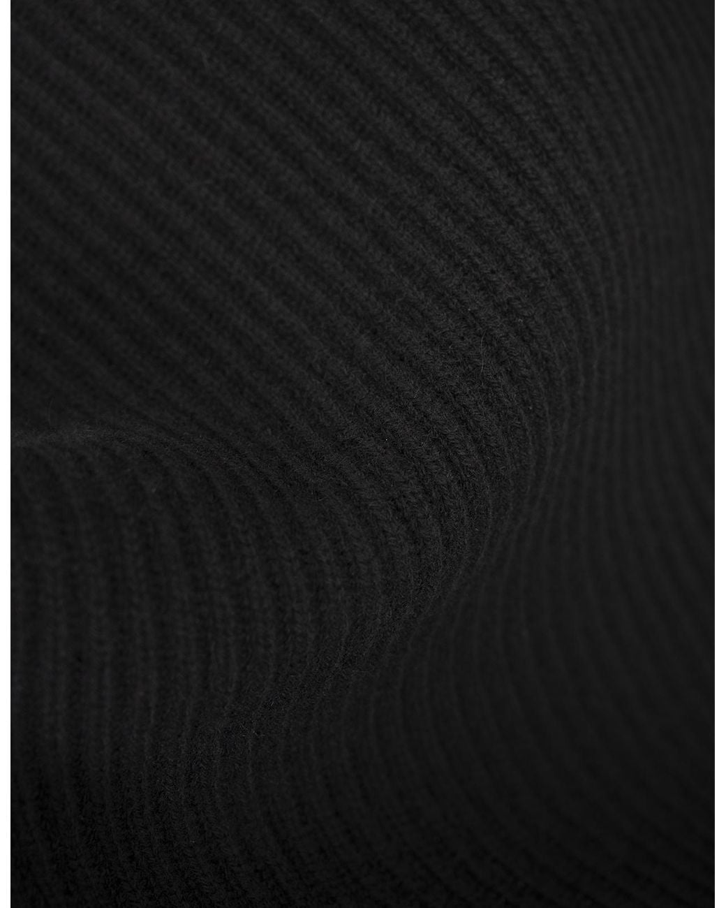 Max Mara Blue Studio Mock Neck Ribbed Jumper