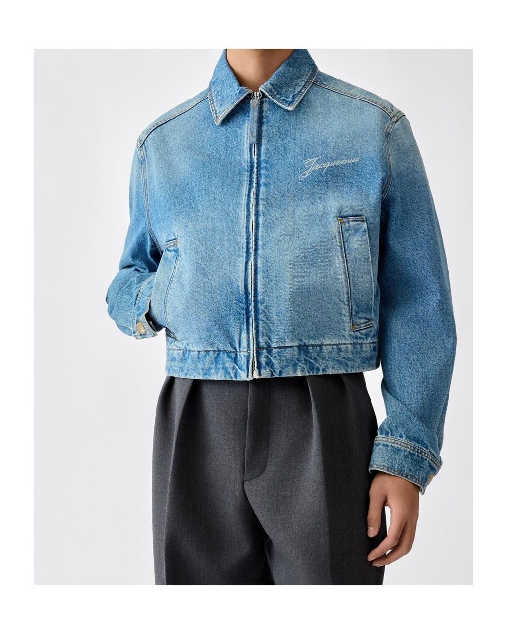 Jacquemus Blue The De-Nîmes Canevas Denim Jacket for men