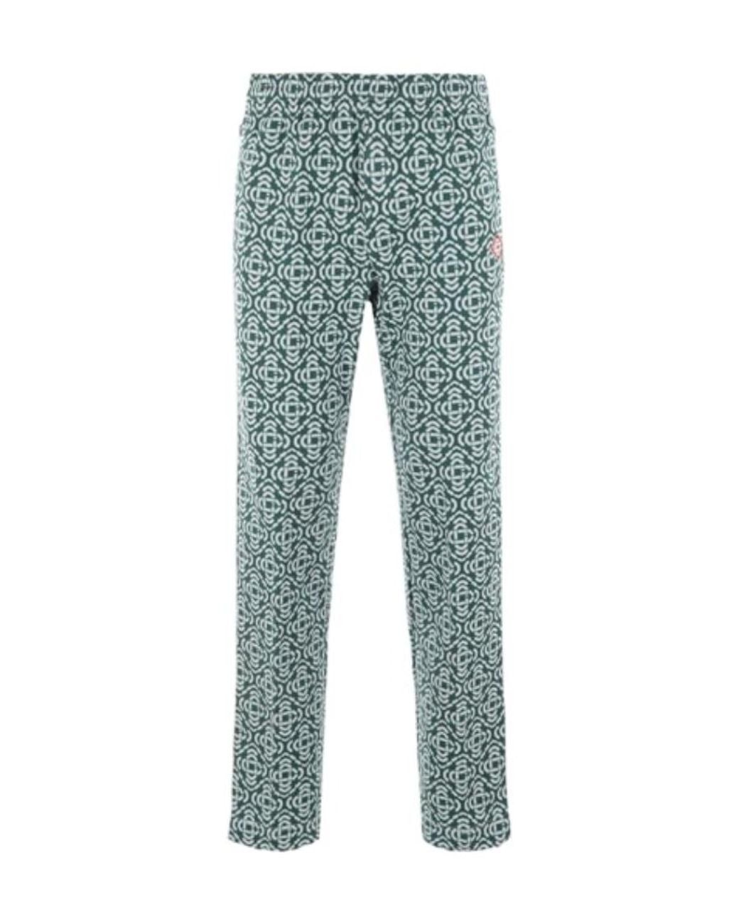 Casablanca Blue Monogram-Jacquard Track Pants for men