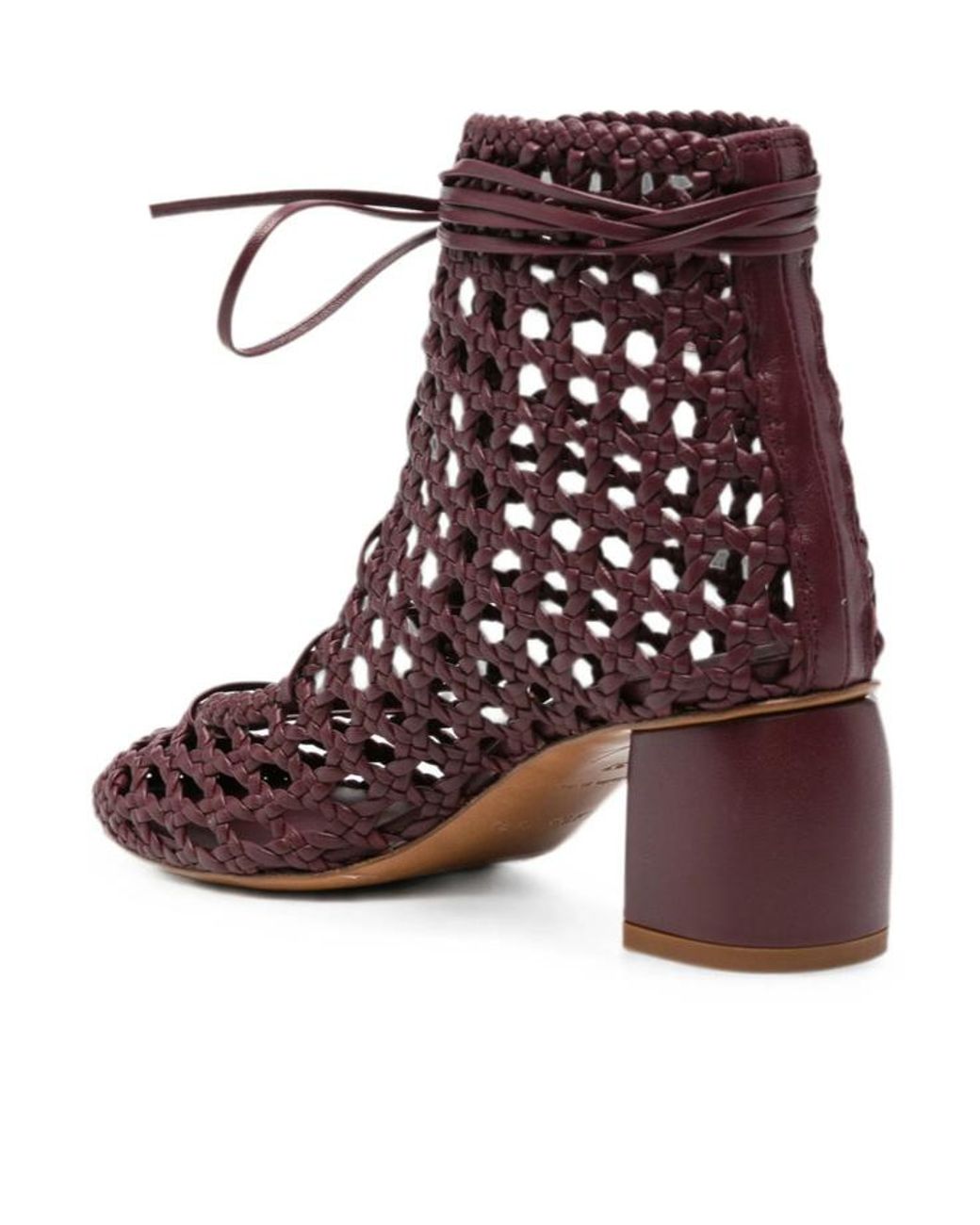 Forte_forte Purple Round-Toe Ankle Boots
