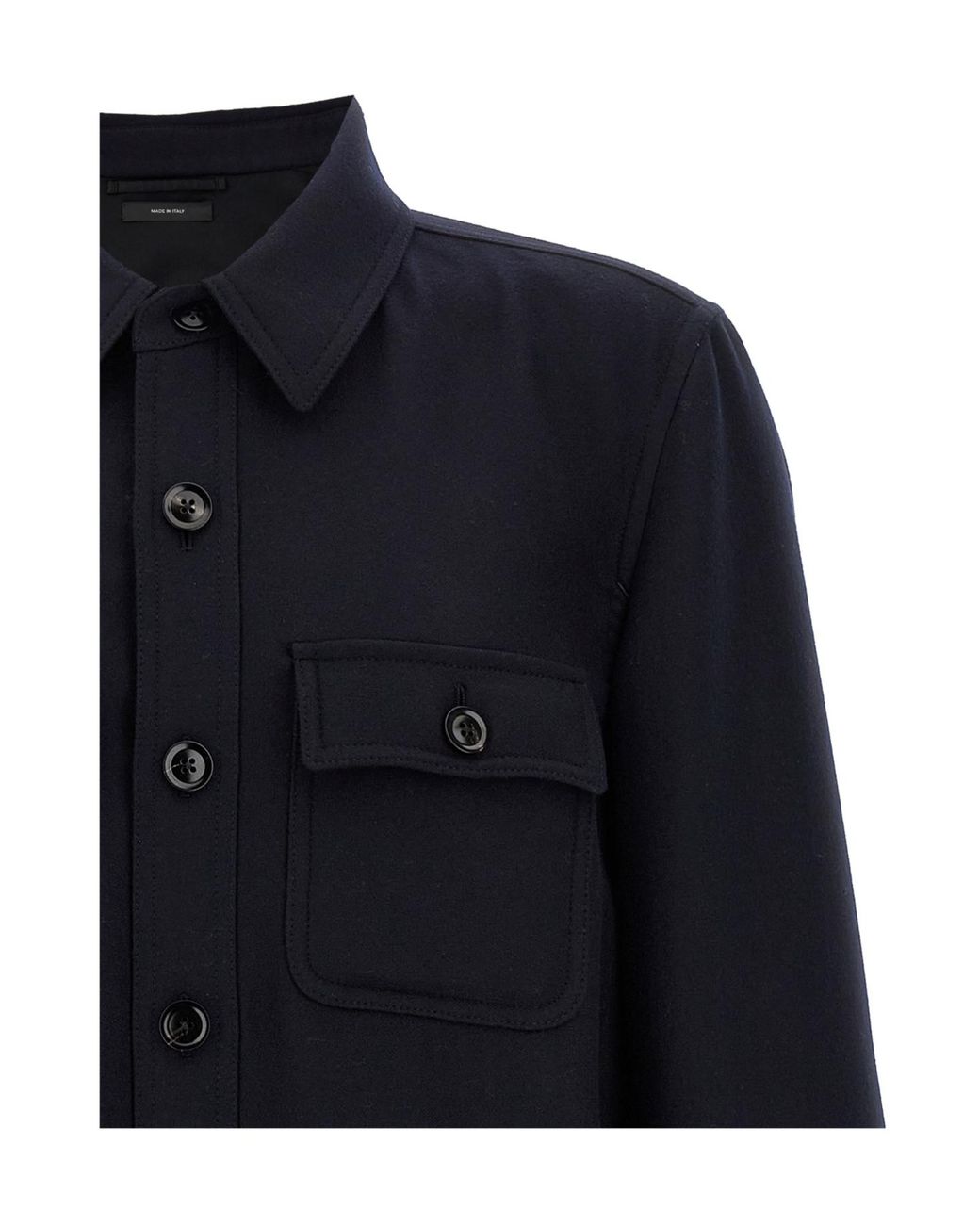 Tom Ford Blue Light Chest Pocket Overshirt for men