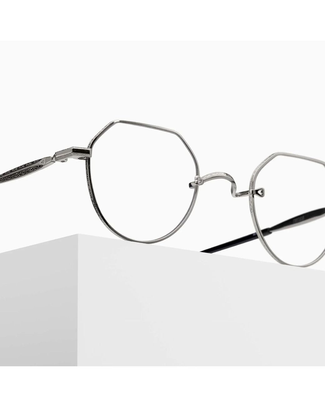 Matsuda White Full Frame Plain Mirror for men