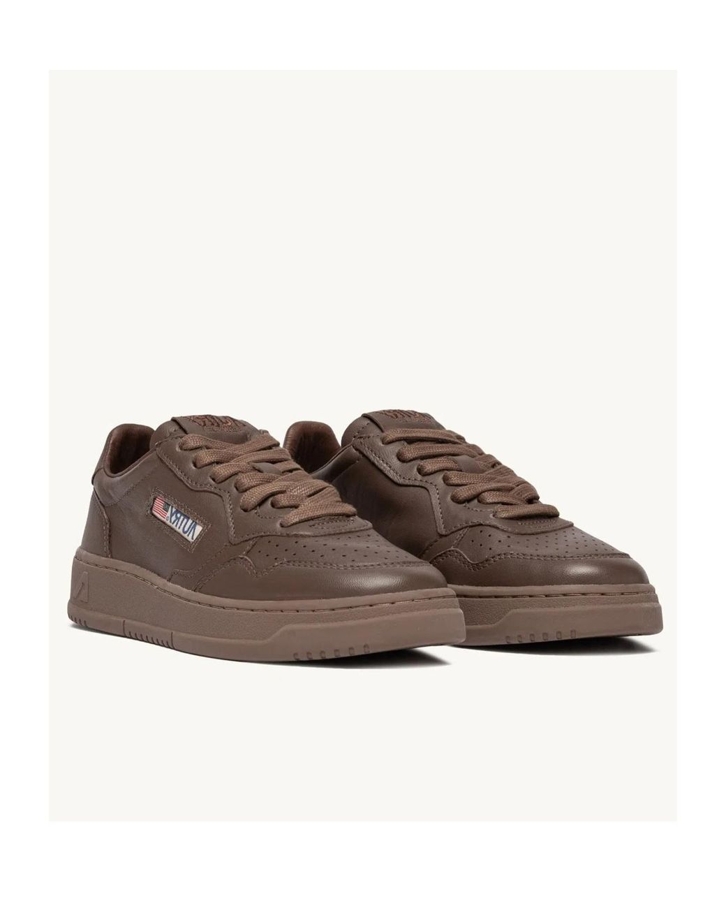 Autry Medalist Low-Top Sneakers in Brown for Men | Lyst