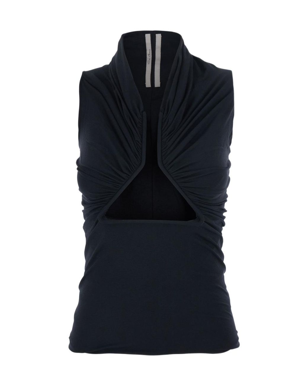 Rick Owens Blue Sleeveless Tops