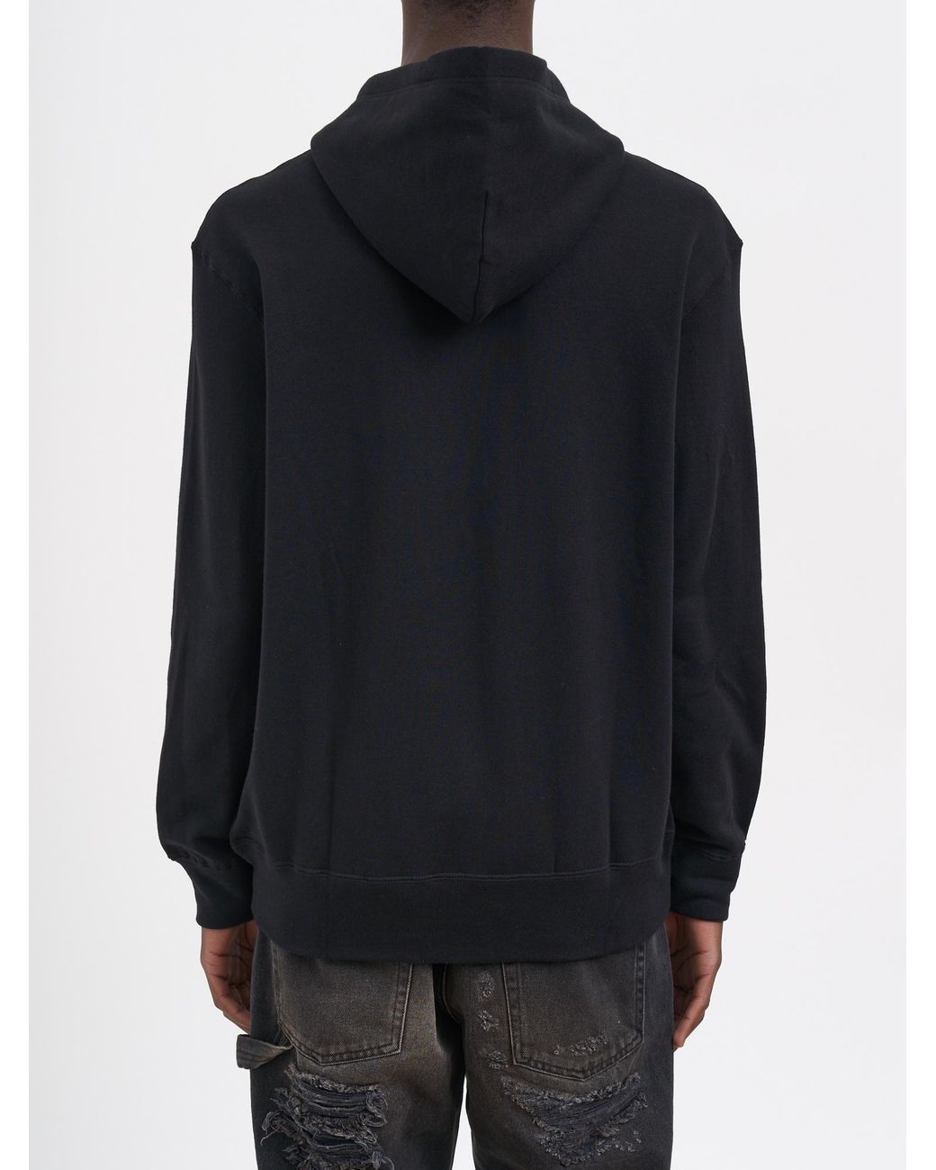 COMME DES GARÇONS PLAY Blue Logo Zip-Up Hoodie for men