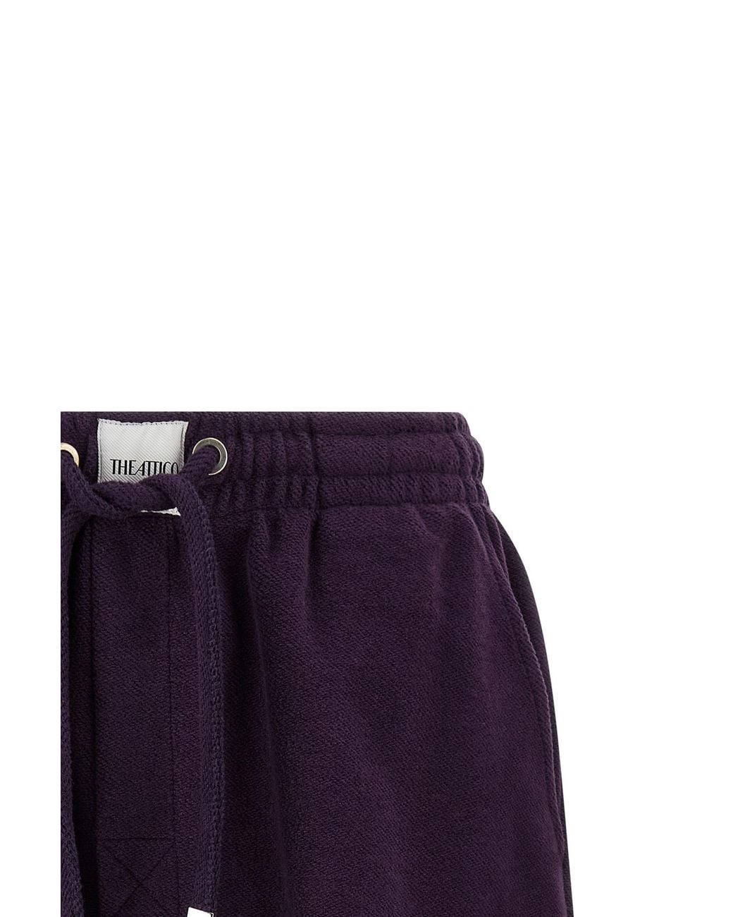 The Attico Blue American Fleece Shorts