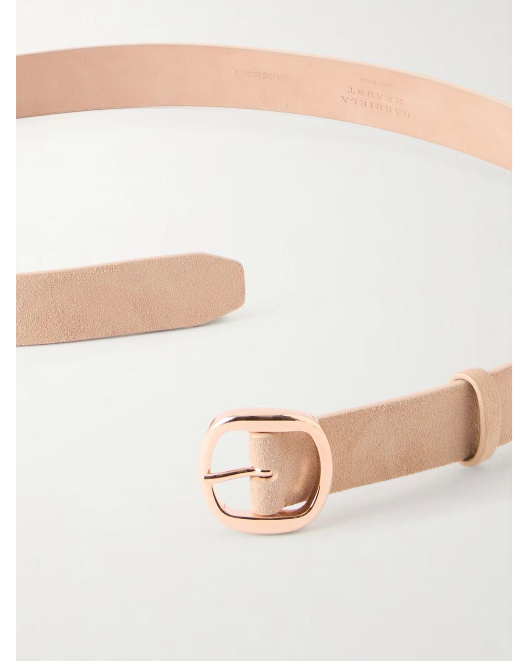 Gabriela Hearst Pink Buckle Belt