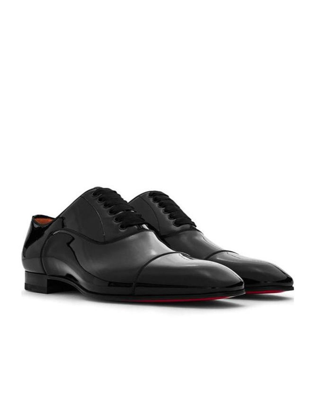 Christian Louboutin Black Lace-Up Business Formal Shoes for men
