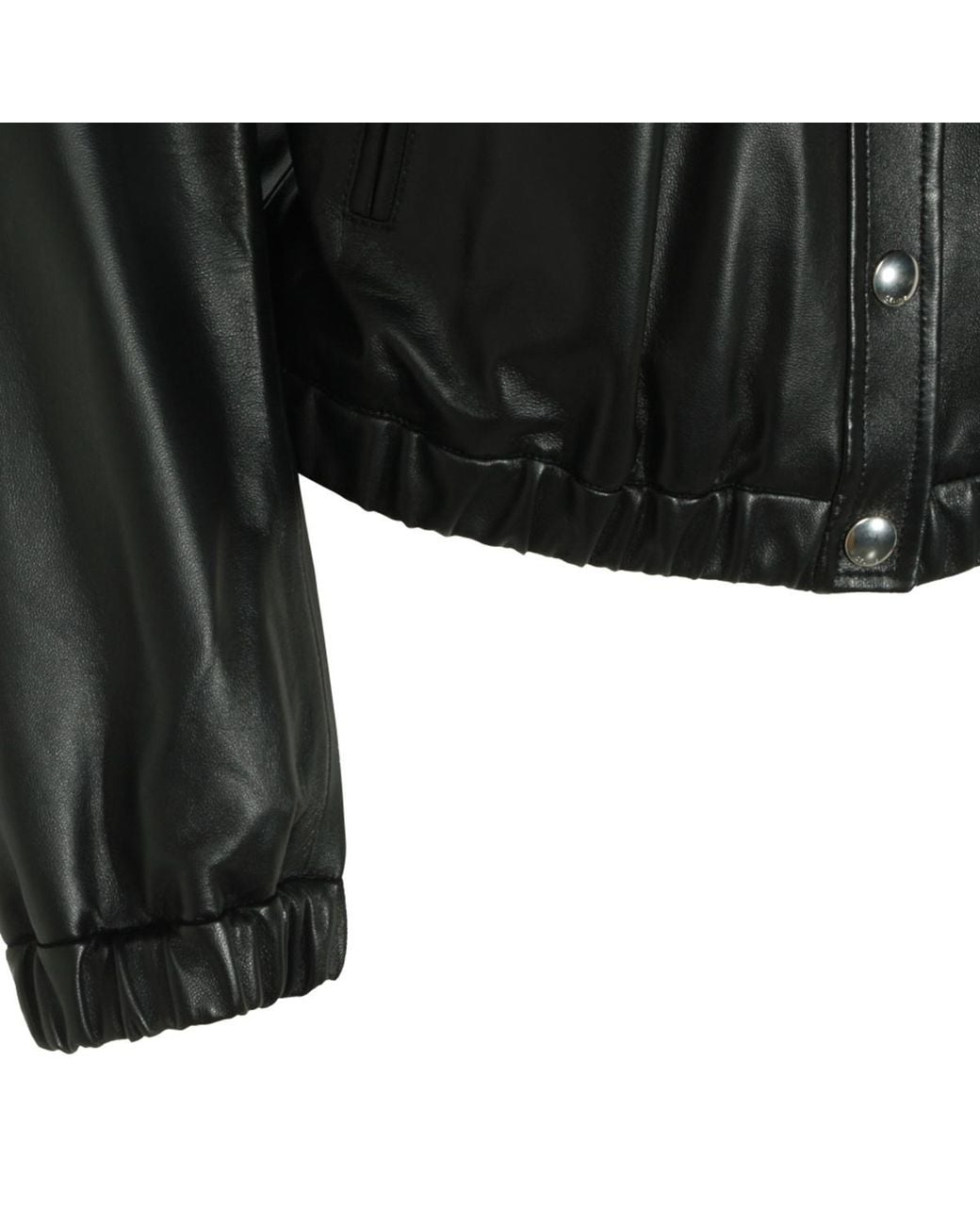 Céline Black Long-Sleeved Leather Jacket
